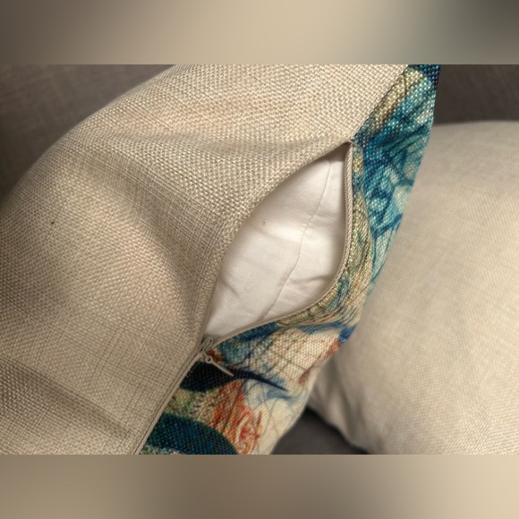 Ocean Theme Cotton Linen Starfish Print Beach Sofa Bed Pillow COVER ONLY#1020257 - Picture 4 of 8